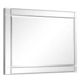 Clear Beveled Glass Mirror, 40x30
