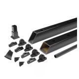 (10) Enhance 6 ft x 36 in Charcoal Rail Kit