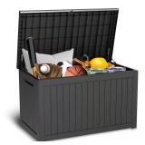 230 Gal Waterproof Resin Deck Box with Lock