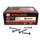 Grip-Rite #6x1-1/4 in. Drywall Screws 1 lb