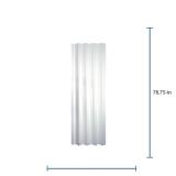 Spectrum Via 36x80 White Vinyl Door (Hardware)