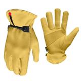 FIRM GRIP Large Winter Cowhide Work Gloves