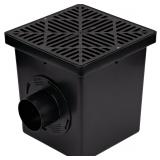 NDS 1200B Kit, Square Catch Basin, 12" Black