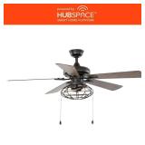 Ellard 52 in. Matte Black LED Ceiling Fan