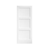 Shaker White Primed 3-Panel Door Slab