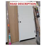 Primed steel flush door 36"x80"