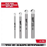Milwaukee Carbide Stone Drill Bit Set (4-Pack)