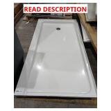 Shower Base LH Drain 60" 32" - Damaged