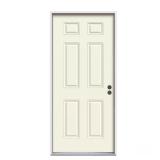 32x80 6-Panel Steel Prehung Front Door