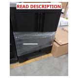 2 Door Black Metal Cabinet