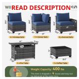 Sizzim Gray Wicker Set, 2 of 3 Box, 2 Chairs & Ta