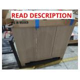 36" Light Wooden Cabinet with OffSide Sink