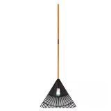 47 in. L Wood Handle 24 in. Poly Leaf Rake
