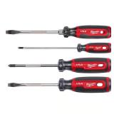 Milwaukee Cushion Grip Screwdriver Set 4pc