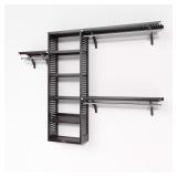 Espresso Reach-In Wood Closet System
