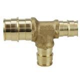Brass PEX-A Expansion Barb Reducing Tee