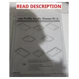 Low Profile Acrylic Shower Base