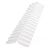 (3) 4 ft Polycarbonate Ridge Cap Flashing in Clea