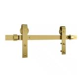 72in Barn Door Sliding Hardware Brushed Gold