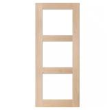 36x80 Hemlock 3-Lite Front Door Slab