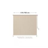 Coolaroo Champagne Cordless Exterior Shade
