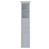 Hampton Harbor Linen Cabinet, Dove Grey