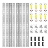 E Track Tie-Down Rail Kit, 24 PCS, 5 ft Set