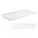 VT Industries 6 ft White Laminate Countertop