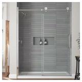 Dylan Frameless Shower Door, Chrome