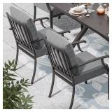 Brown Metal Outdoor Chairs (2-Pack)