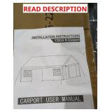13 x 25 ft Carport Canopy Portion