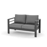 Charcoal Aluminum Patio Loveseat