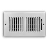 8" x 4" 2-Way Steel Register, White (Box Lot)