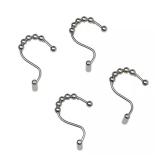 Stainless Steel Shower Hooks (Brushed Ni) 12