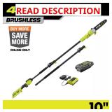 RYOBI 40V HP 10" Pole Saw w/ 2.0Ah Battery (No Ch