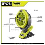 RYOBI USB Misting Clamp