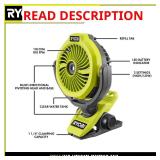 RYOBI USB Misting Clamp (Fan Only)