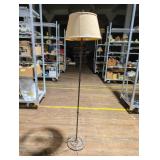 Vintage Floor Lamp with Fabric Shade