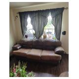 Large Leather Couch 96" W x 34" H