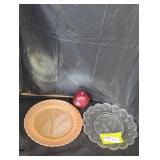 Pair of Decorative Plates with Intricate Designs
