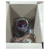 Assorted Decorative and Craft Items in Box