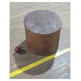 Rustic Round Wooden Storage Box