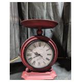 Vintage Red Scale Clock