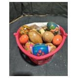 Wooden Painted Eggs