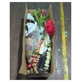 Assorted Artificial Flowers and Decor