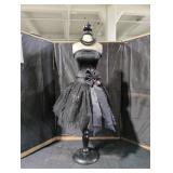 Elegant Black Sequined Dress Display