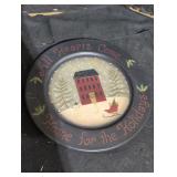 Festive Holiday Decorative Plate