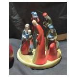 Colorful Nativity Figurine Set