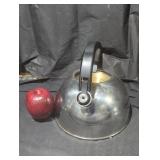 Vintage Reflective Metal Tea Kettle