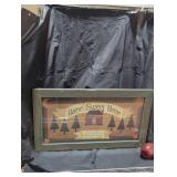 Framed "Home Sweet Home" Decorative Sign